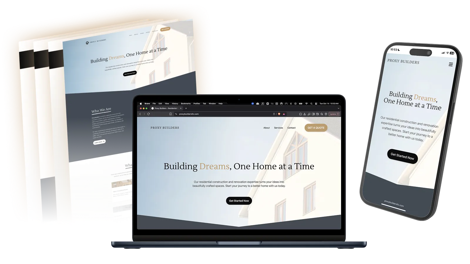 Proxy Builders - Construction Company Website