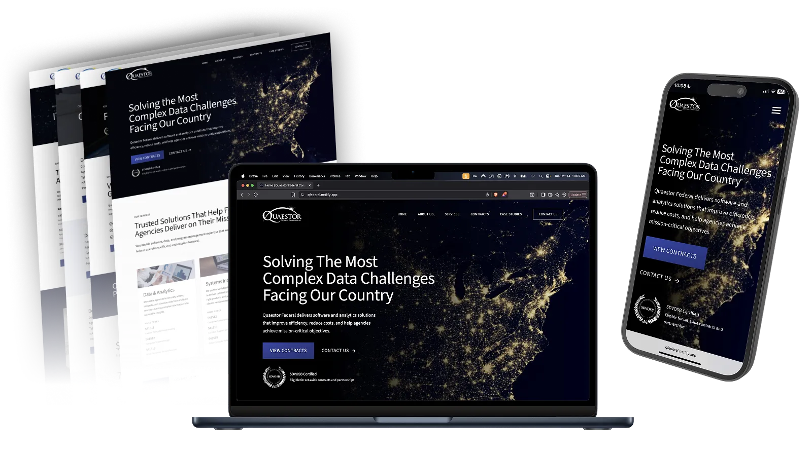 Quaestor Federal - Federal IT Consulting Firm Website