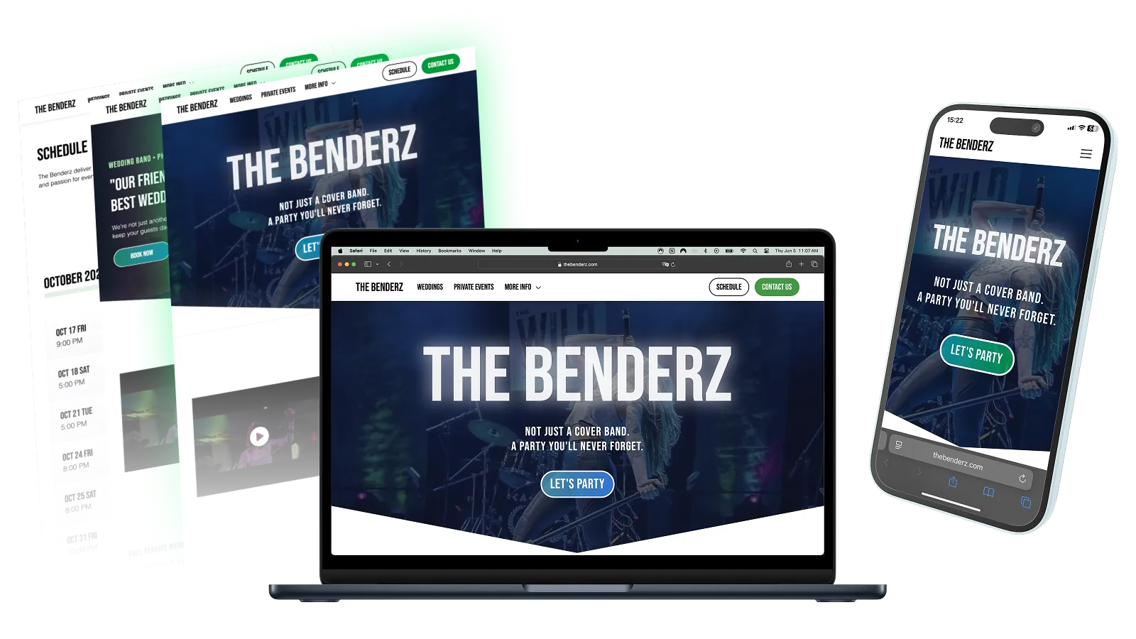 The Benderz - Top 40 Cover Band Website