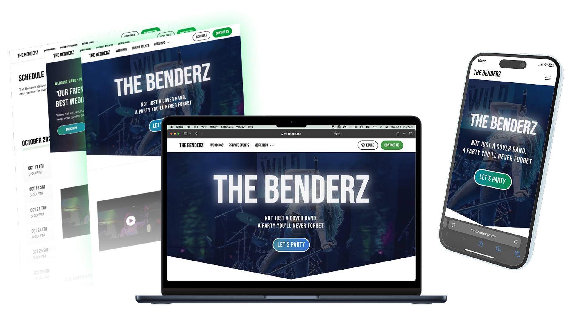 The Benderz project mockup